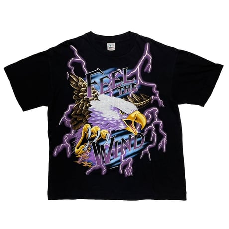 USA THUNDER FEEL THE WIND EAGLE TEE BLACK XL 9799