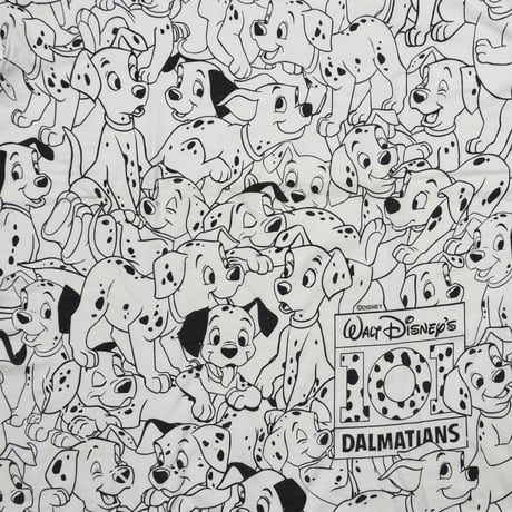 DISNEY VINTAGE 101 DALMATIANS OVP WHITE FITS XL 7363