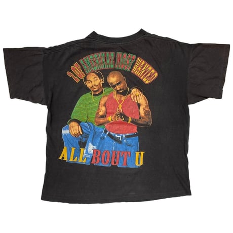 2PAC x SNOOP DOGG RAP DESIGN 2 OF AMERIKAZ MOST WANTED FITS XL 3164