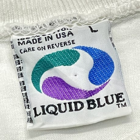 GRATEFUL DEAD 1995 SPIRAL MULTICOLOR BEAR LIQUID BLUE WHITE LARGE 7464