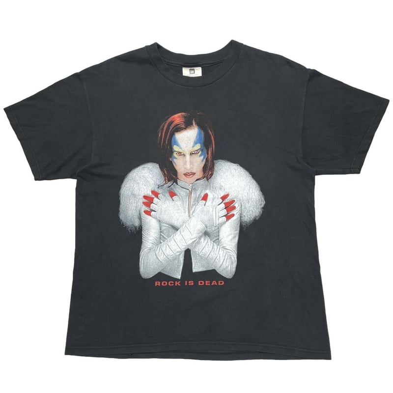 ミュージシャン MARILYN MANSON ROCK IS DEAD TOUR '99 XL 1999 Marilyn Manson Rock Is Dead Tour Vintage Tee Rare