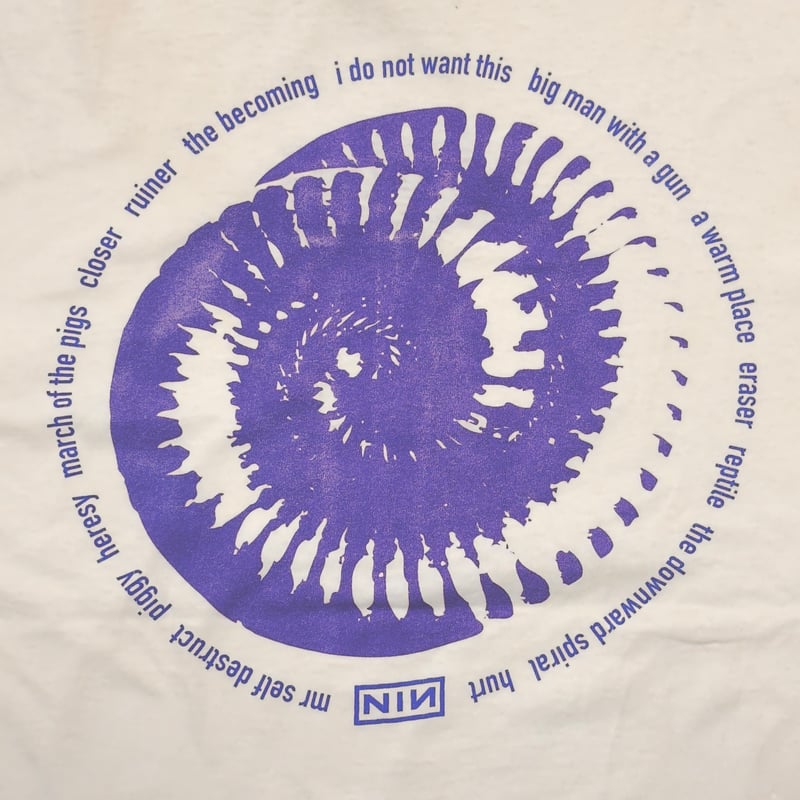 NINE INCH NAILS NIN BOX LOGO AMMONITE WHITE ALL