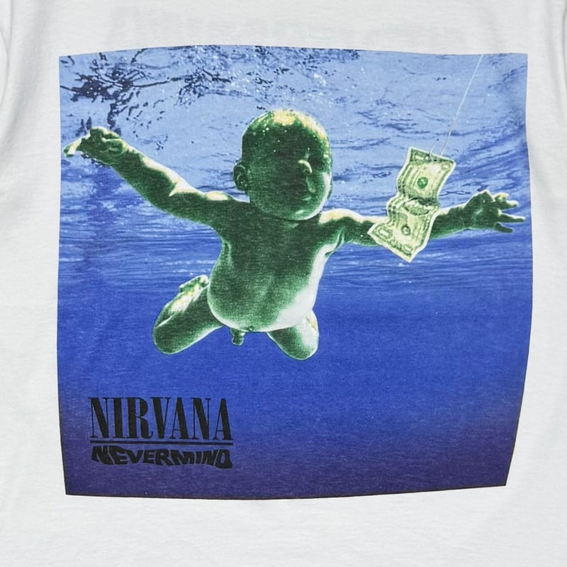 NIRVANA Y2K NEVERMIND 2002 WHITE GILDAN LARGE 8