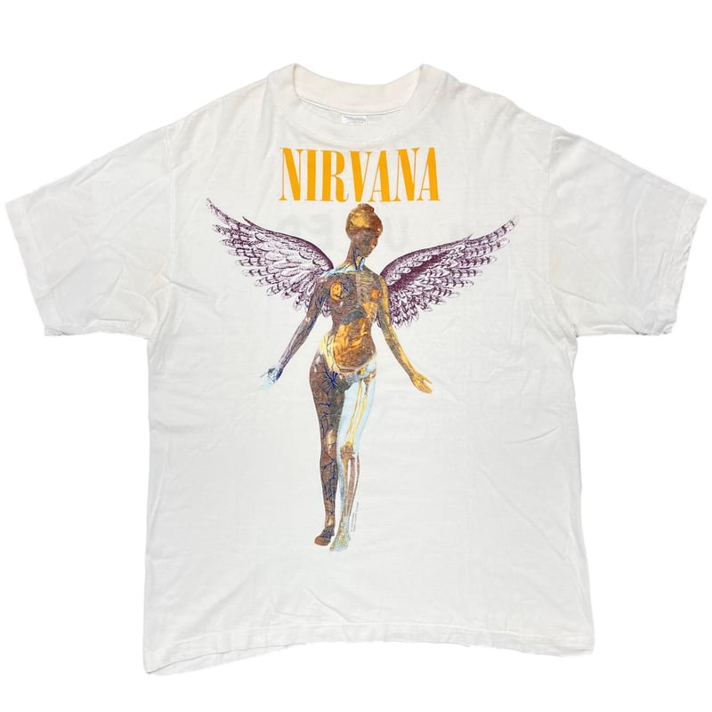 芯しっかり NIRVANA ニルバーナ　Tシャツ　INUTERO GIRDAN. NIRVANA IN UTERO EURO XL 8337 | greatLAnd OSAKA