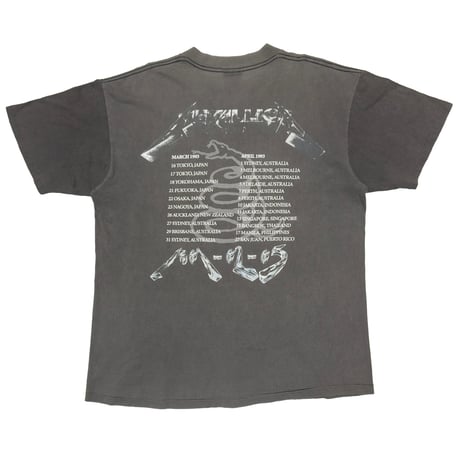 METALLICA 4 FACE 1991-92-93 TOUR ONEITA LARGE 5075