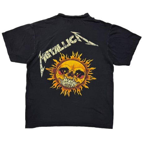METALLICA PUSHEAD SIDE FLAMING VAMPIRE SKULL TULTEX LARGE 8635