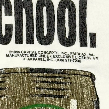 OLD & VINTAGE 1994 What I Really Learned In School BEERS SUBJECTS WHITE XL 6756