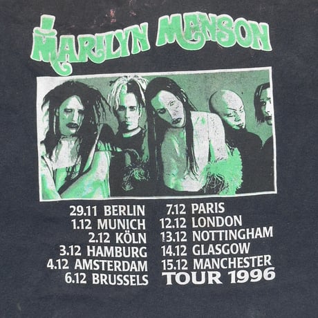 MARILYN MANSON TOUR 1996 BOOTLEG FITS XL 6574