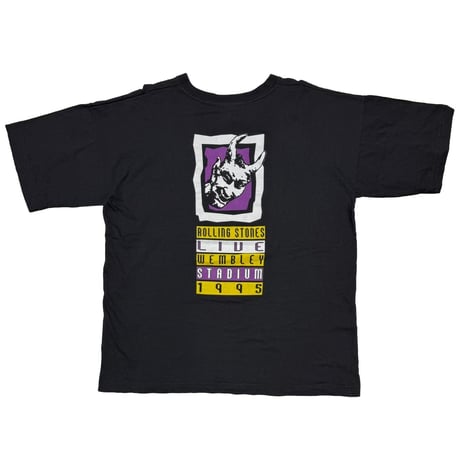 THE ROLLING STONES LIVE WEMBLEY STUDIUM 1995 PURPLE SPIKE TONGUE XL 2578