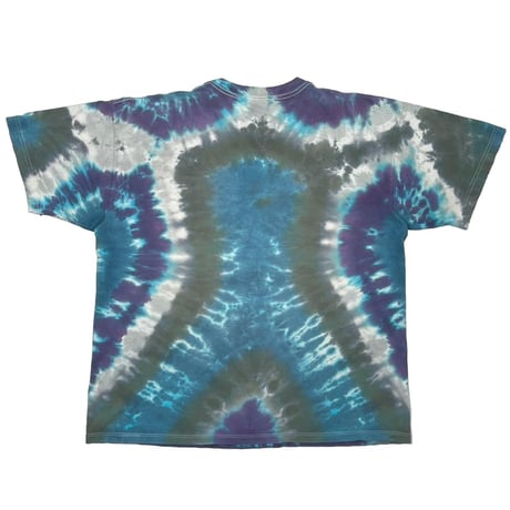 OLD&VINTAGE EYE DYE HAVE A DEAD DAY SMILE TIE DYE TOUCH&GOLD XL 2876