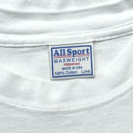 OLD&VINTAGE got milk ? DOUBLE SIDE WHITE ALLSPORT LARGE 9757