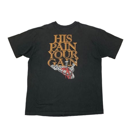 LORD'S GYM 1990 BENCH PRESS THE SIN OF THE WORLD TEE ANVIL XXL 3912 311