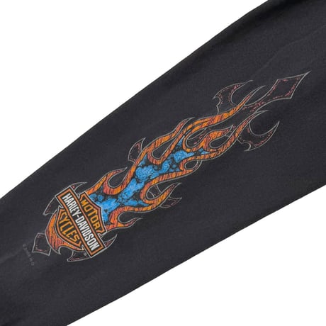 HARLEY DAVIDSON FLAME SLEEVES THE WOODLANDS LS LARGE 2239