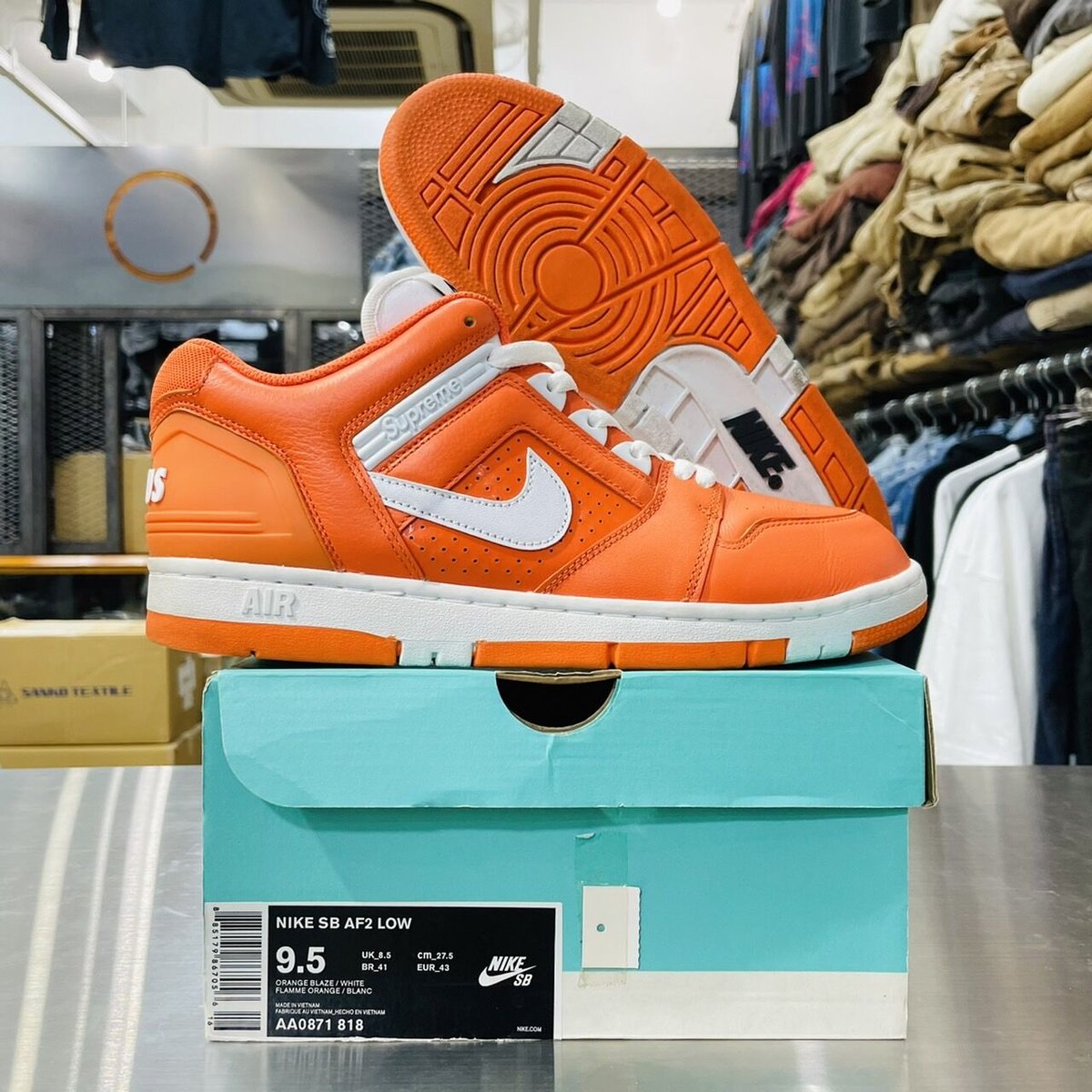 NIKE AA0871-818 SUPREME SB AF2 LOW US9.5 0788 |