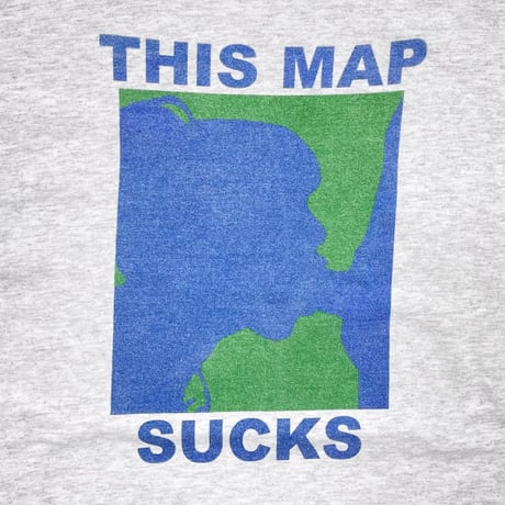 OLD&VINTAGE THIS MAP SUCKS GREY FITS XL 1913