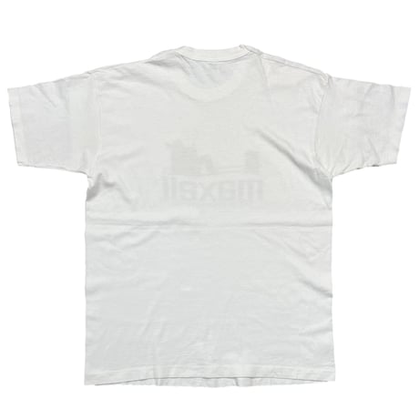 maxell GOLD LOGO TAKE YOUR MUSIC TO THE MAX ! WHITE FRUIT OF THE LOOM XL 6886