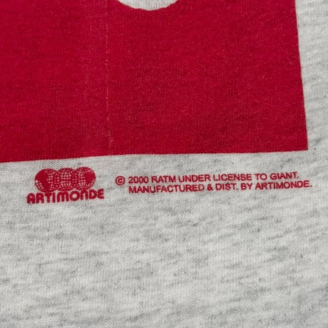 RAGE AGAINST THE MACHINE GUERRILLA RADIO TANKTOP ASH GREY ARTIMONDE XL 5619