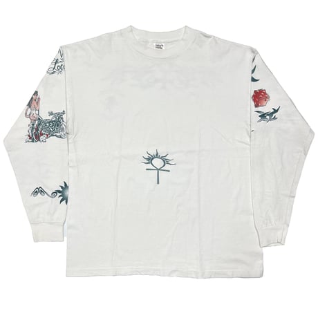 DENNIS RODMAN TATTOO LS WHITE XL 0768