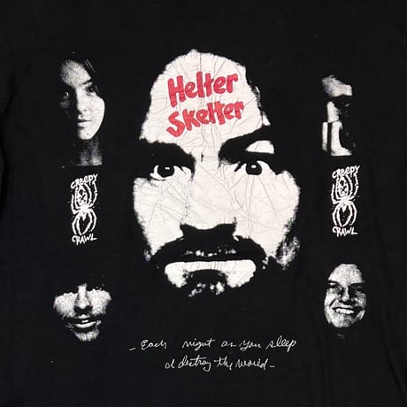 Charles Manson HELTER SKELTER LS HANES LARGE 8871
