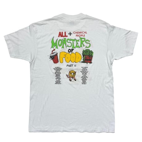 CHEMICAL PEOPLE ALL MONSTERS OF FOOD SUMMER TOUR 88 HANES XL 7870