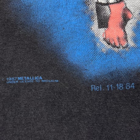 METALLICA 1987 METAL UP ASS METALLICA TAG LARGE 5114