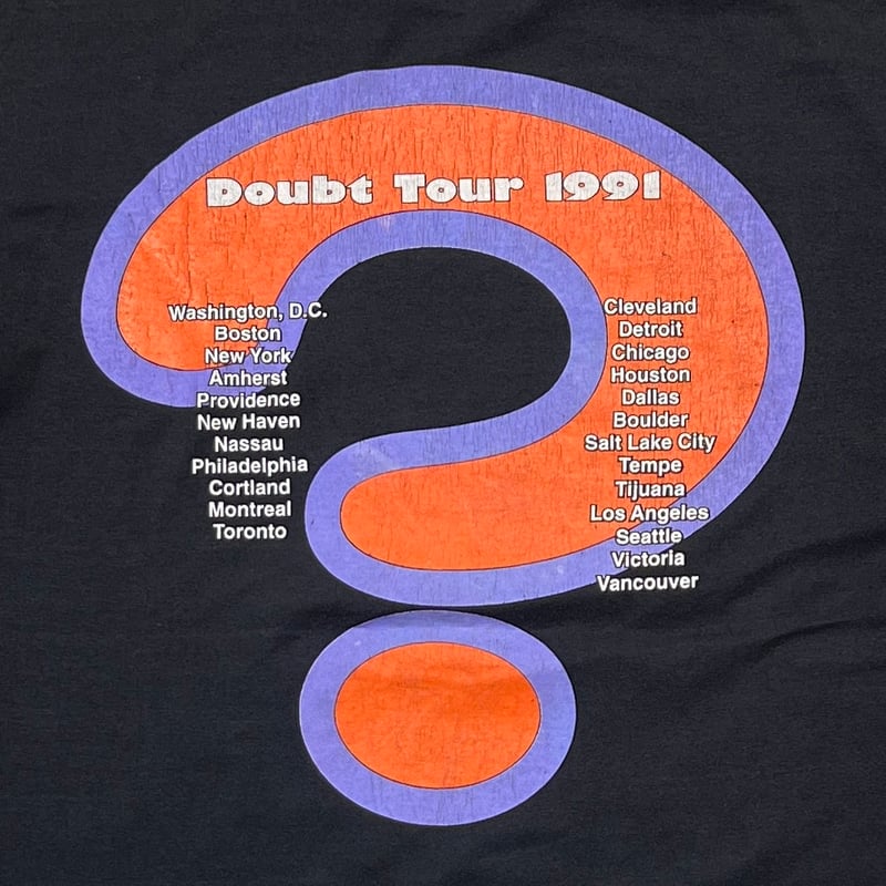 JESUS JONES 1991 DOUBT TOUR TEE JAYS XL 7692 |