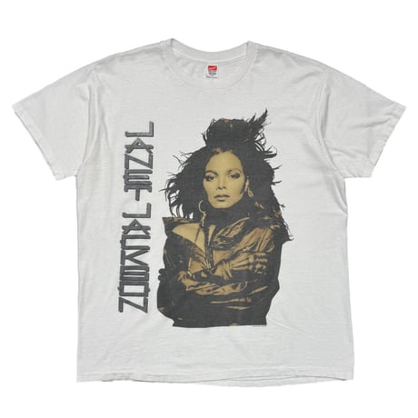JANET JACKSON WORLD TOUR 1990 WHITE HANES XXL 0533
