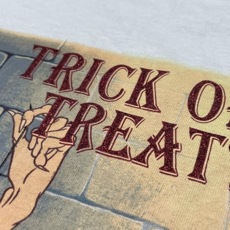 DISNEY VINTAGE SNOW WHITE WITCH TRICK OR TREAT TEE WHITE LARGE 5277