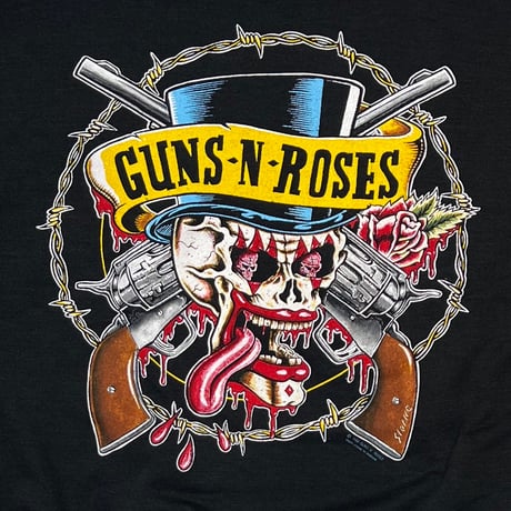 GUNS N' ROSES SKULL GUNS CREWNECK SWEAT BLACK XL 3733