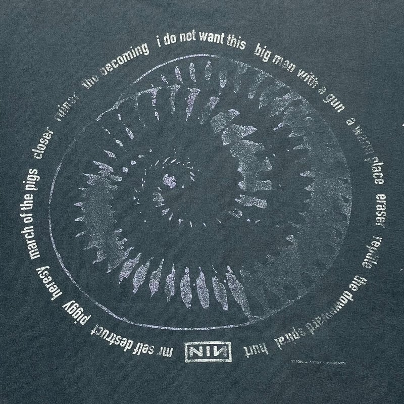 【希少】1990s NINE INCH NAILS 1994 BOX LOGO NINE INCH NAILS BOX LOGO ALL SPORT LARGE 3475 |