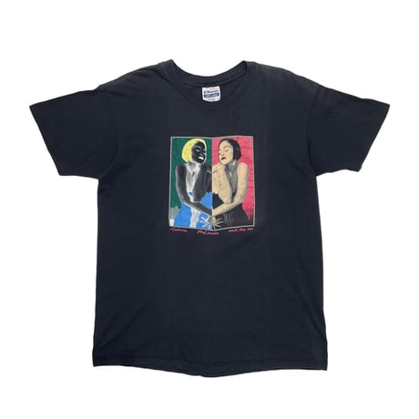 MADONNA BLOND AMBITION TOUR 1990 HANES LARGE BLACK 3986