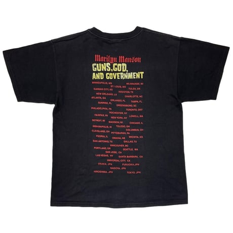 MARILYN MANSON GUNS,GOD AND GOVERNMENT GIANT MEDIUM 1884