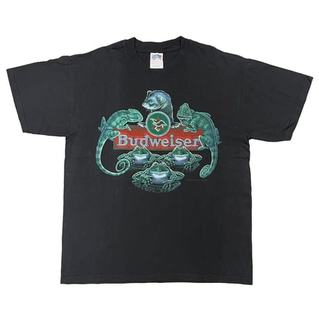 Budweiser 1999 3 FROGS 1 FRRET 2 LIZARD GILDAN LARGE 2697