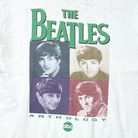 THE BEATLES ANTHOLOGY NEWS CHANNEL 8 WHITE FRUIT OF THE LOOM XL 6675