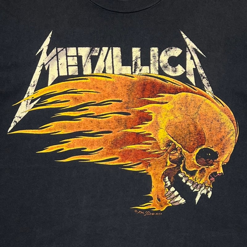 METALLICA PUSHEAD SIDE FLAME SKULL anvil XL 499