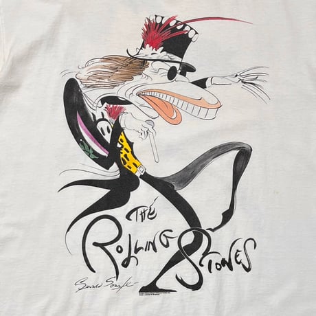 THE ROLLING STONES 1994 Gerald Scarfe WHITE BROCKUM XL 9116