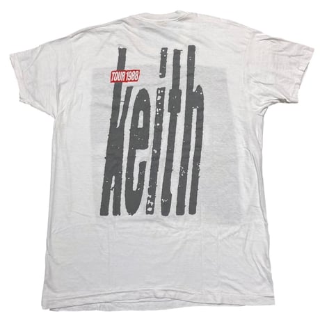 Keith Richards TOUR 1988 PORTRAIT TEE WHITE SCREEN STARS XXXL 9039