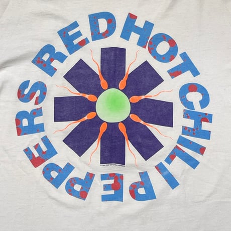 RED HOT CHILI PEPPERS 1990 WHITE ANVIL XL 8890