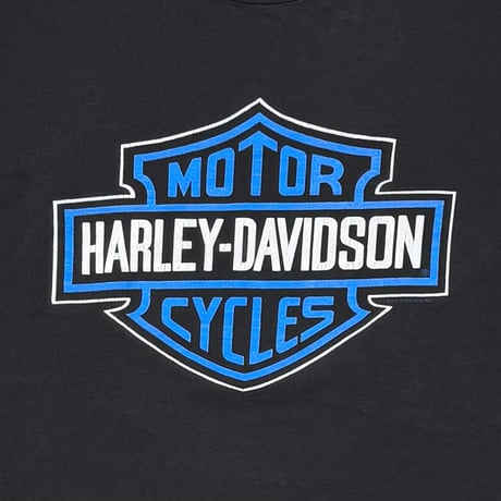 HARLEY DAVIDSON BLUE EMBLEM FLAME LS BACK EAGLE CONRAD'S XXL 5939
