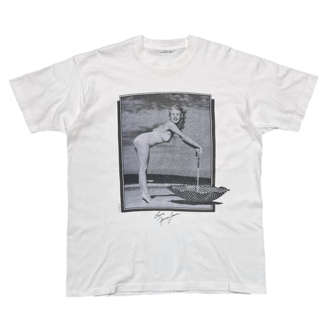 MARILYN MONROE 1992 Love, Norma Jeane PORTRAIT MONOCHROME WHITE FITS XL 4953
