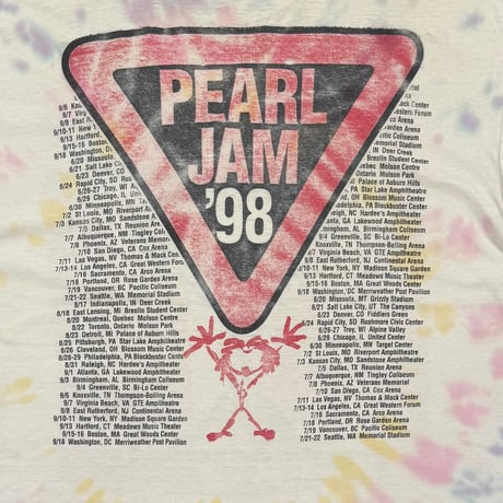 PEARL JAM YIELD 1998 TIE DYE FITS XL 9459 BORO
