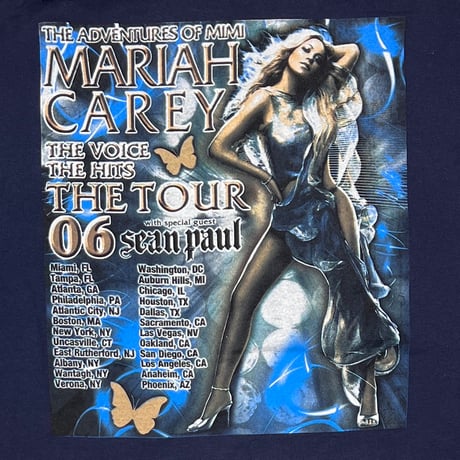 MARIAH CAREY THE VOICE THE HITS THE TOUR 06 NAVY JERZEES XL 2498