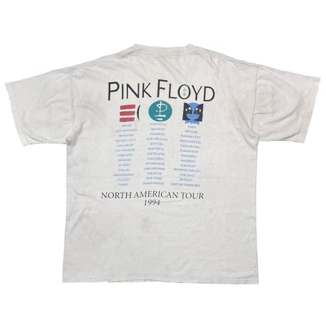 PINK FLOYD NORTH AMERICAN TOUR DIVISION BELL WHITE BROCKUM XL 6943