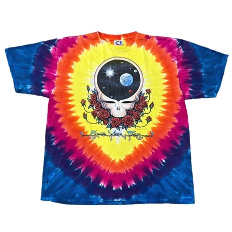 GRATEFUL DEAD 1992 TIE DYE LIQUID BLUE XL 0935