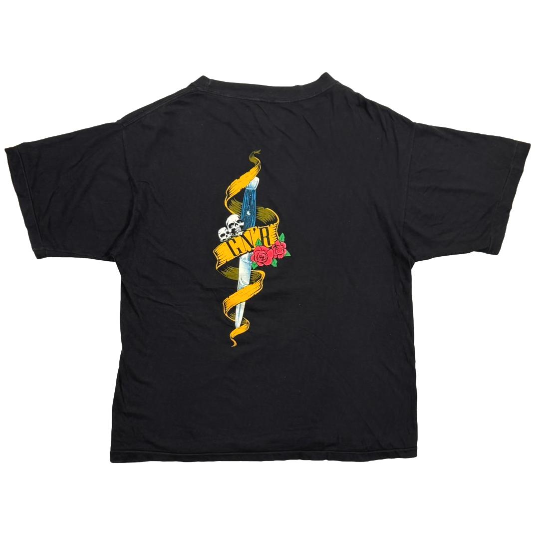 GUNS N' ROSES 1990 SKULL HEART EURO FITS XL 029