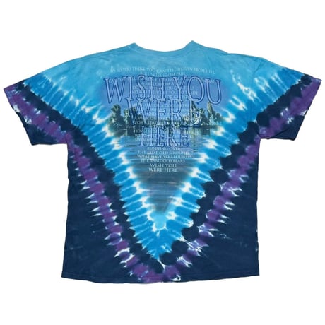 PINK FLOYD WISH YOU WERE HERE TIE DYE LIQUID BLUE FITS XL 1146