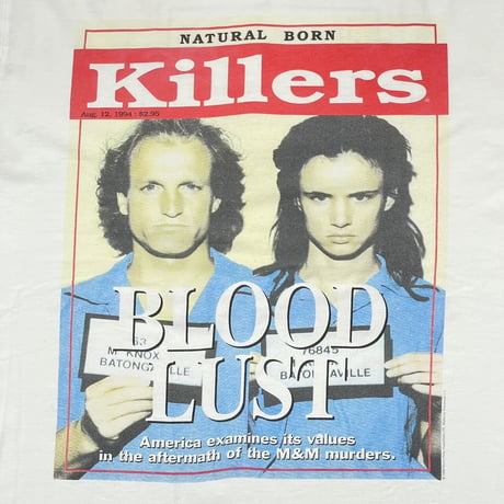 NATURAL BORN KILLERS BLOOD LUST MOVIE PROMO WHITE GINAT XL 5844