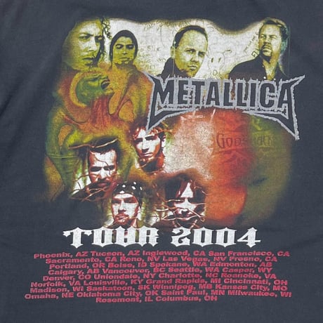 METALLICA 2004 TOUR PUSHEAD BOOTLEG DELTA XL 5101