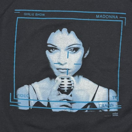 MADONNA GIRLIE SHOW VIDEO TRANS CREWNECK SWEAT HANES LARGE 7693
