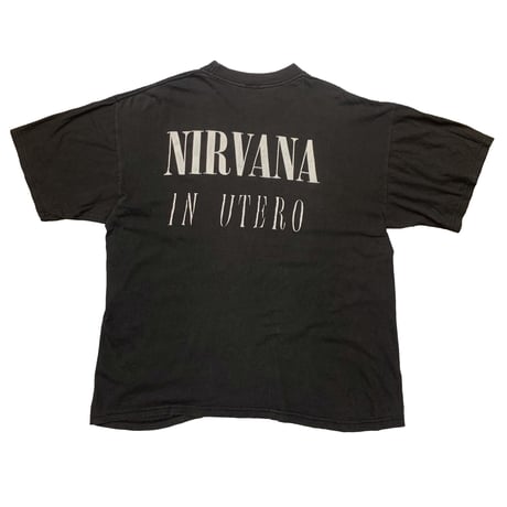 NIRVANA RAPE ME IN UTERO BOOTLEG TEE FITS XL 2784